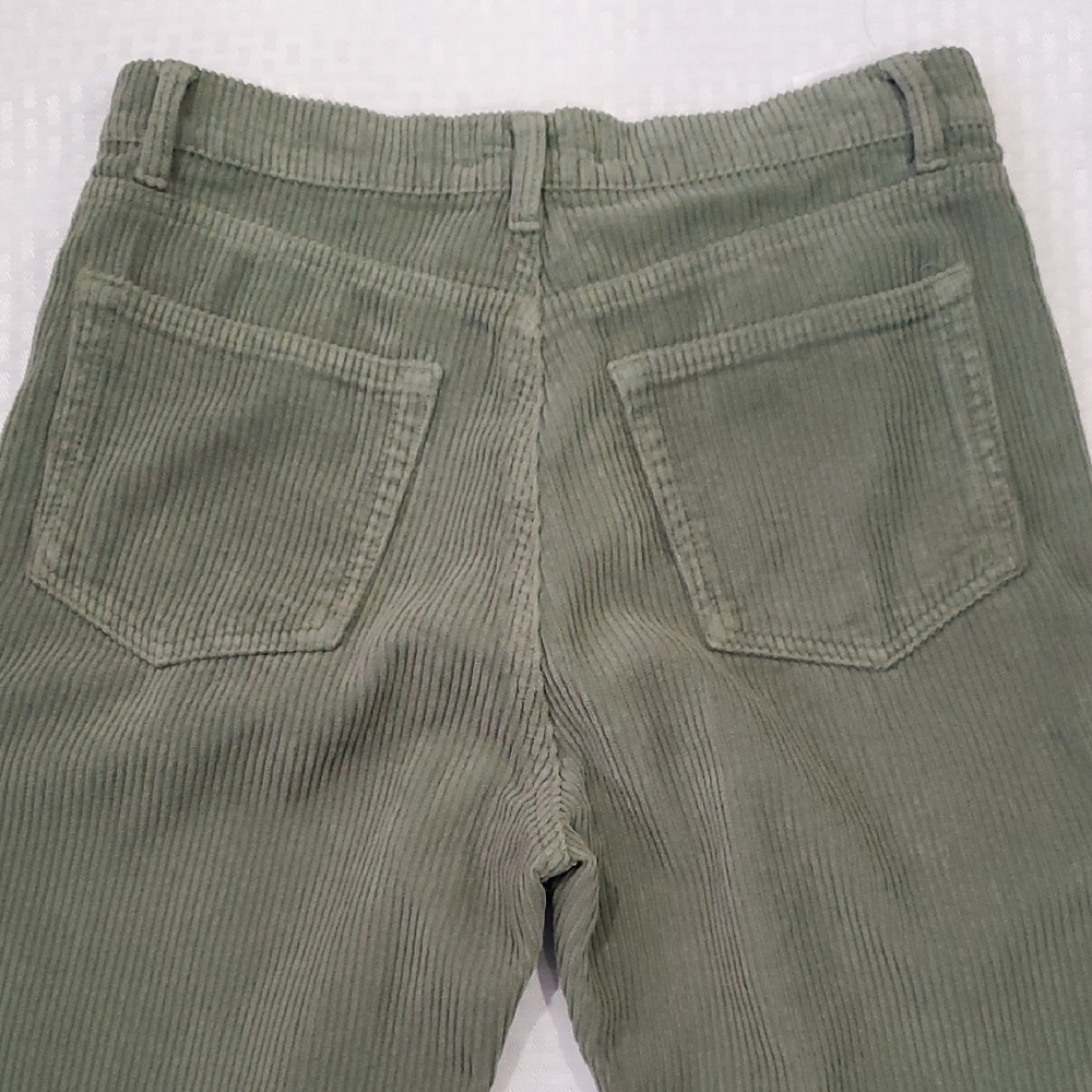 Reformation Cynthia Highrise Button Fly Green Straight Leg Jeans - Picture 9 of 12